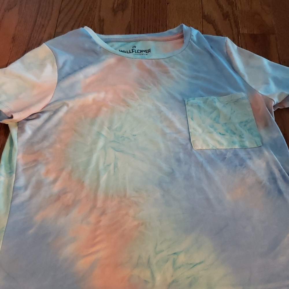 2 for 12 pocket short sleeve multicolor tye dye